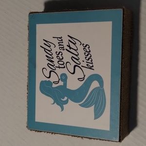 Mermaid theme picture to hang or sit on a shelf 5x6